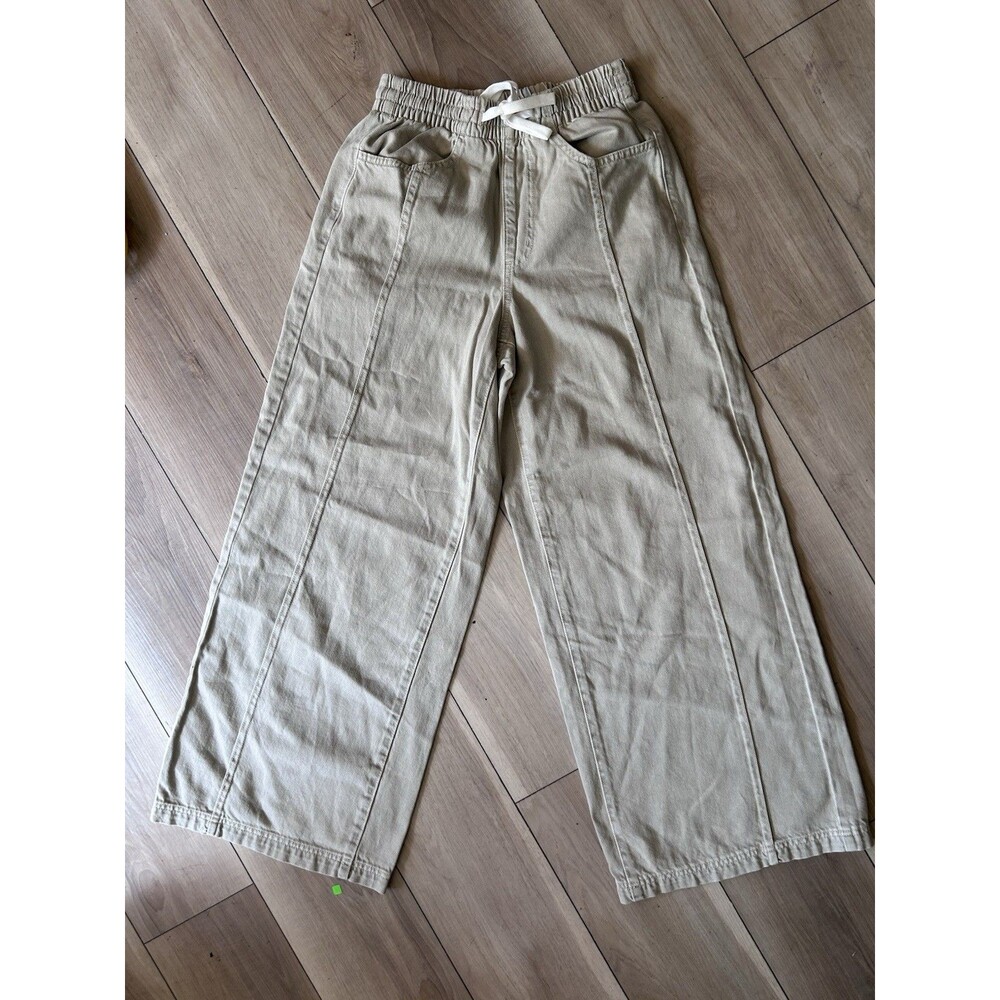 Universal Thread Beach Pants Womens XS Khaki High-Rise Wide Leg New No